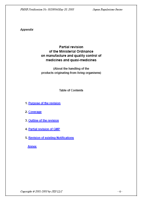 Manufacture and Quality Control of Drugs and Medical Devices Originating from Living Organisms