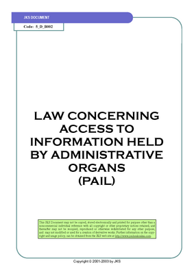 Public Access to Information Law