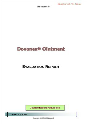 Evaluation Report Dovonex Ointment (Enterprise-wide Use License)